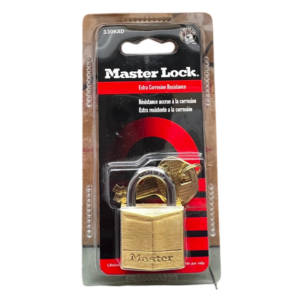 130-D Brass Padlock 1-3/16"W Body, 5/8" Shackle (Display Pack)