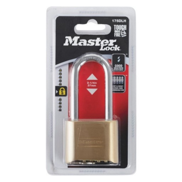 175-LH-D Resettable 4-Digit Brass Combination Lock 2