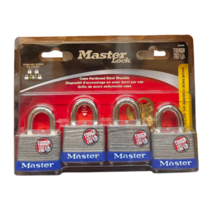 3008-D  4-Pack Ma-3-Ka 1-9/16"W Body 3/4" Shackle (Display Pack)