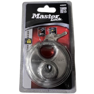 40-D Stainless Steel Discus Lock 2-3/4"W Round Body, 5/8" Shackle (Display Pack)