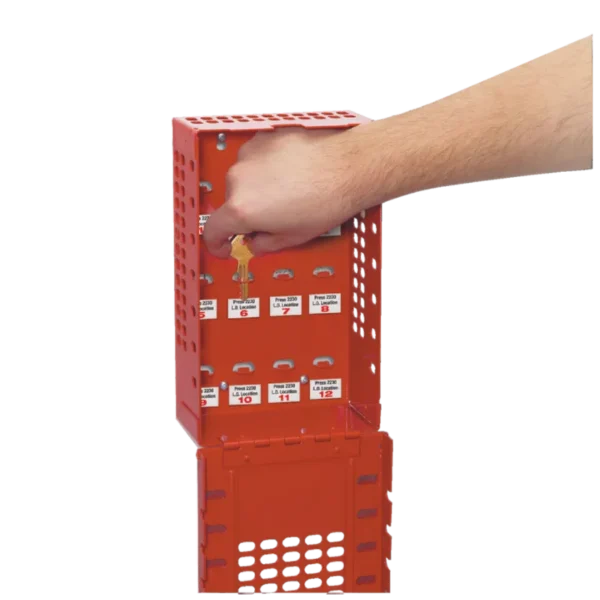 503-Red Portable Or Wall Mount Red Group L/O Lock Box - Security House