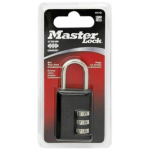 647-D  Luggage Lock Resettable Combination 1-3/16"W Body (Display Pack)
