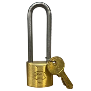 700-SS-3-KD Brass Lock, 1-1/2"W Body, 3" Shackle (Keyed Different)