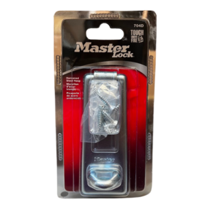 704-D-HC  4-1/2"L Zinc Plated Hardened Steel Hasp & Locking Eye