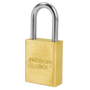 A5531 Brass Lock 1-1/2"W Body, 1-1/2" Shackle