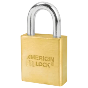 A5560  Brass Lock 1-3/4"W Body, 1-1/8" Shackle