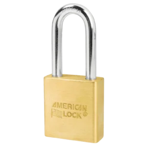 A5561  Brass Lock 1-3/4"W Body, 2" Shackle
