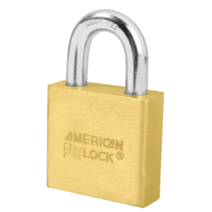 A5570  Brass Lock 2"W Body, 1-1/8" Shackle