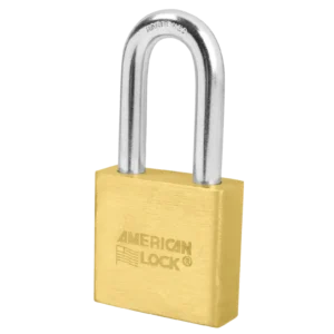 A5571  Brass Lock 2"W Body, 2" Shackle