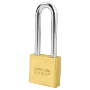 A5572  Brass Lock 2"W Body, 3" Shackle