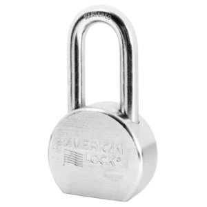 A701 Steel Round Body Lock 2-1/2"W Body, 2" Shackle