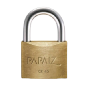 CR45 Brass Padlock 1-3/4"W Body