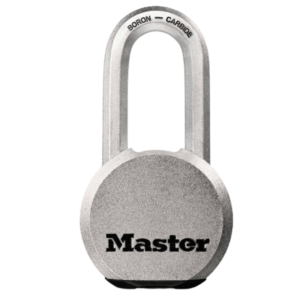 M930-LH-KD Magnum Lam Steel Lock, Stainless Cover 2-1/2"W, 2" Shackle