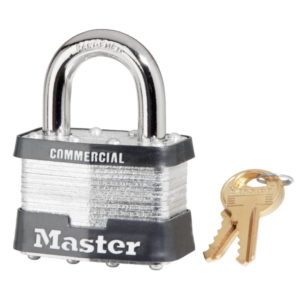 5  Laminated Steel Padlock  2"W Body, 1" Shackle