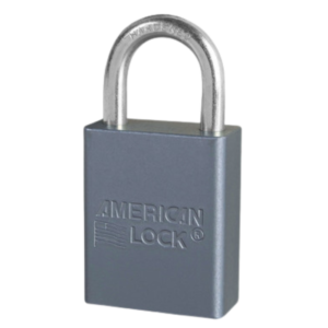 A30-W1-KA Aluminum Lock 1-1/2"W Body, 1" Shackle (Keyed Alike)