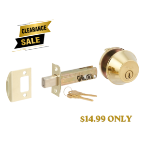 371-3-PVD KD Single Deadbolt - Grade 3